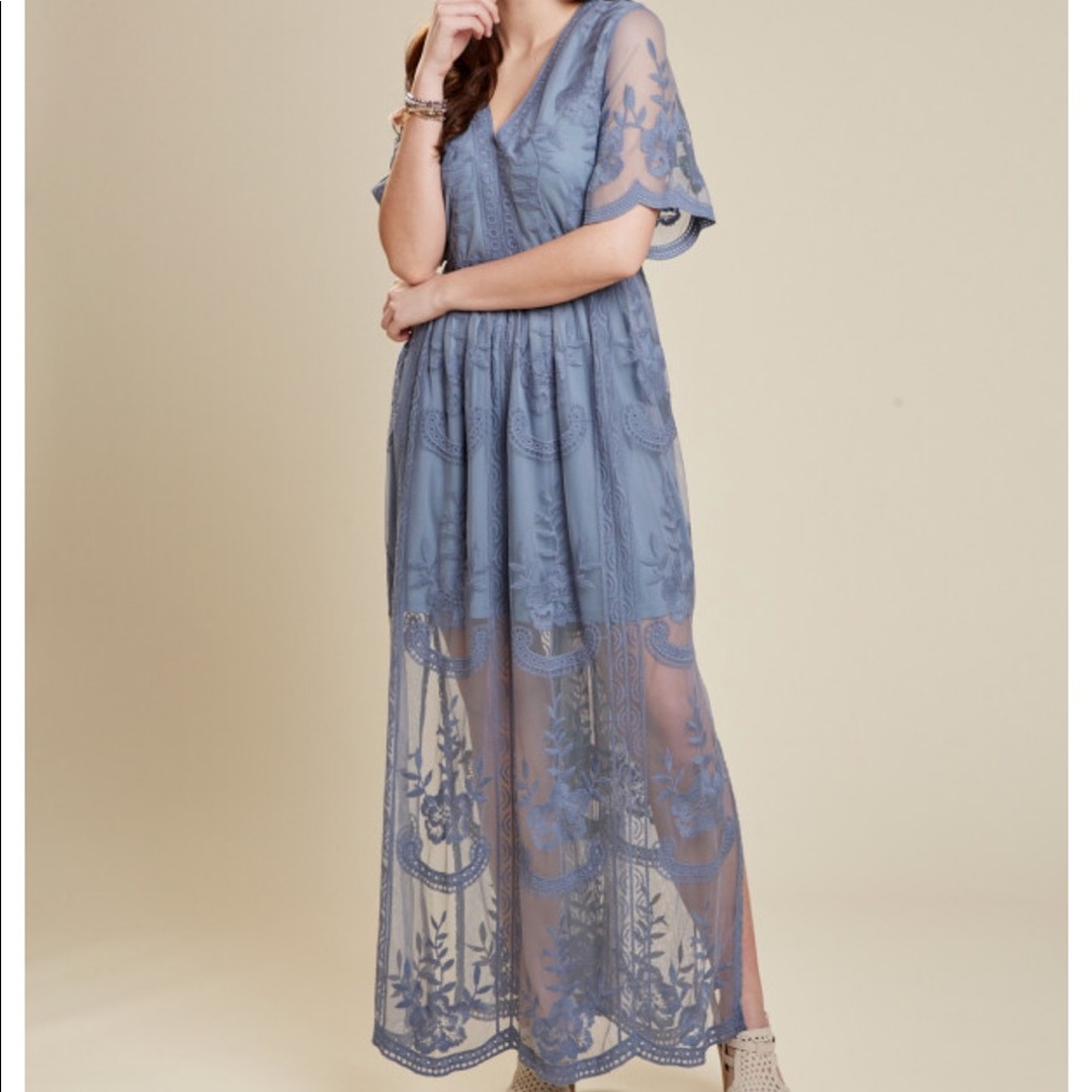 A’Beautiful Soul dress in dusty blue